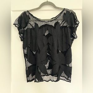 Vintage black top, est. Size small